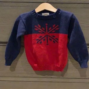 tbbc intarsia snowflake sweater